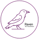 Raven Logo with Tagline in Circle 2 1